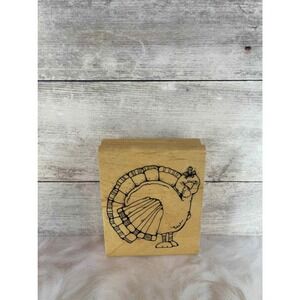 DJ Inkers Gobbler Turkey Wood Rubber Stamp‎ – Thanksgiving Fall Crafting